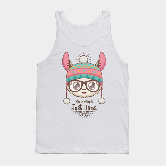 No drama llama Tank Top by GazingNeko